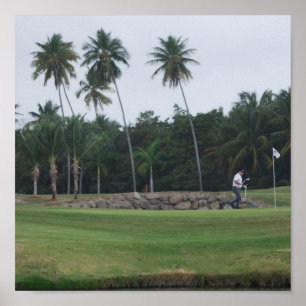 Póster Poster del club de campo del golf