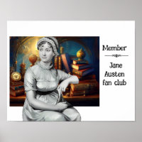 Poster del club de fans de Jane Austen