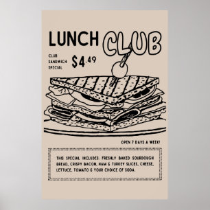 Póster Poster del Club Sandwich Wall