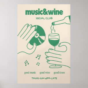 Póster Poster del Club Social de Música y Vino
