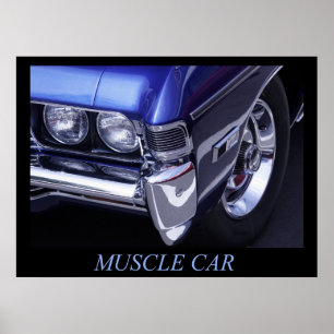 Póster Poster del coche del músculo