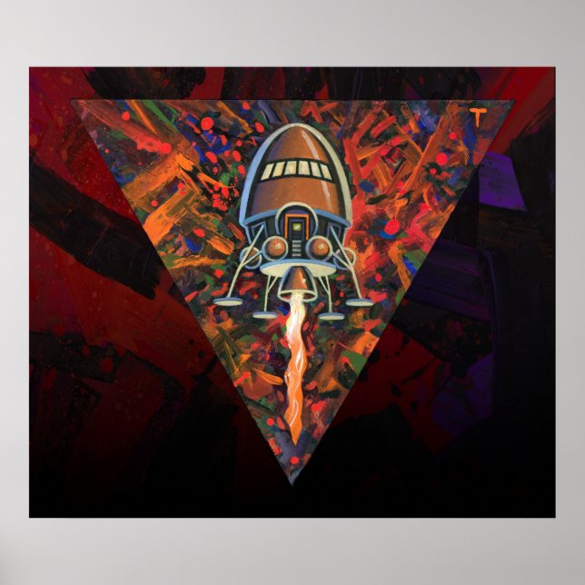 Póster Poster del cohete #72 (Frente)