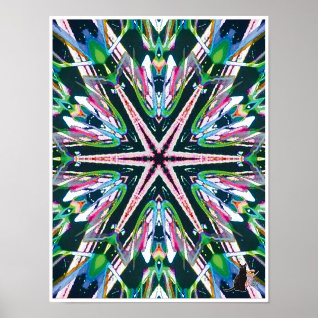 Póster Poster del Collage cinético astral Kaleidoscope (Frente)
