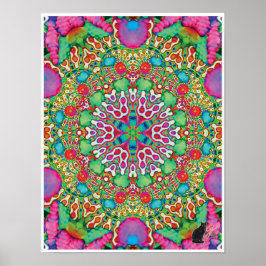 Póster Poster del Collage cinético de Omen Kaleidoscope