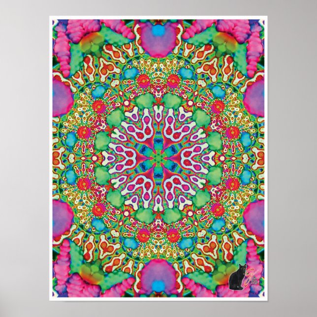 Póster Poster del Collage cinético de Omen Kaleidoscope (Frente)