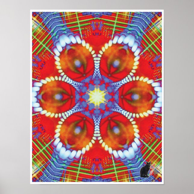 Póster Poster del Collage cinético de Ping Kaleidoscope (Frente)