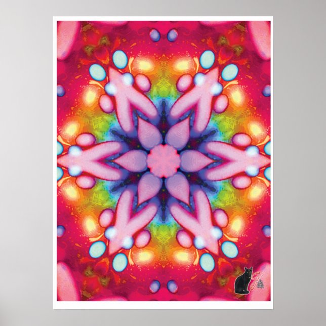 Póster Poster del Collage cinético Deelish Kaleidoscope (Frente)