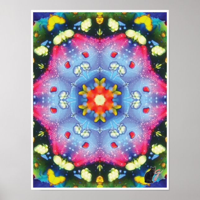 Póster Poster del Collage cinético halogen Kaleidoscope (Frente)