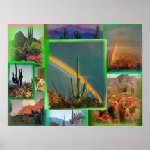 Poster del Collage de Cactus