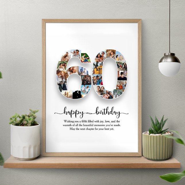 Póster Poster del Collage de cumpleaños número 60 persona (Subido por el creador)