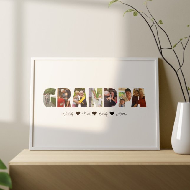 Póster Poster del Collage de fotos del abuelo 7 fotos (Subido por el creador)