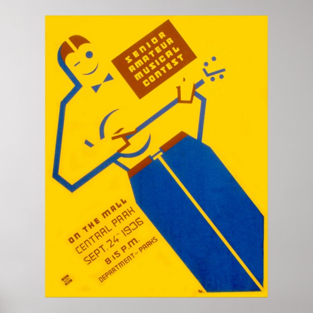 Póster Poster del concurso WPA (Frente)