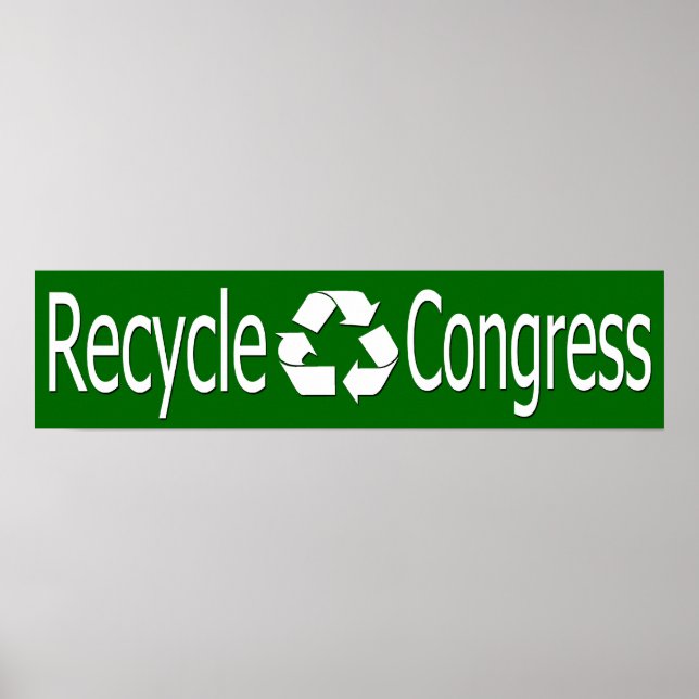Póster Poster del Congreso de reciclaje (Frente)