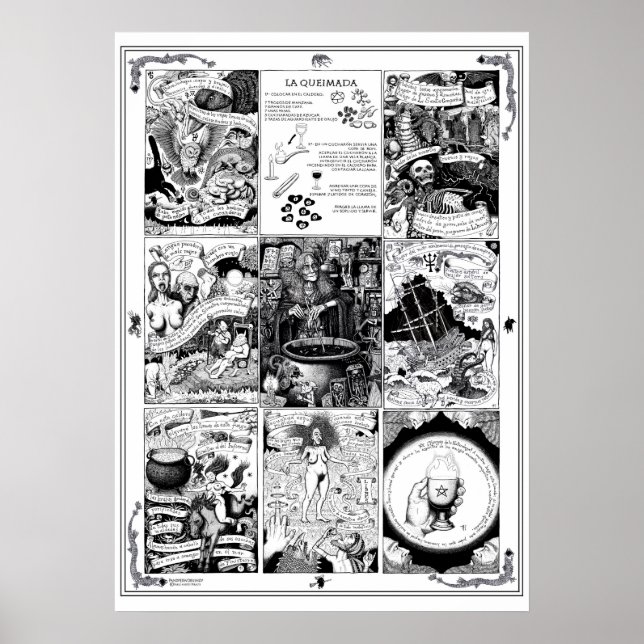 Póster Poster del Conjuro de la Queimada (Frente)
