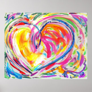 Póster Poster del Corazón de la Alegría