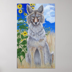 Póster Poster del coyote