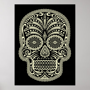 Póster Poster del cráneo de azúcar