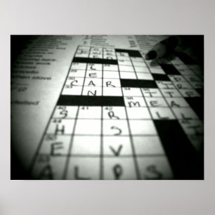 Póster Poster del crucigrama
