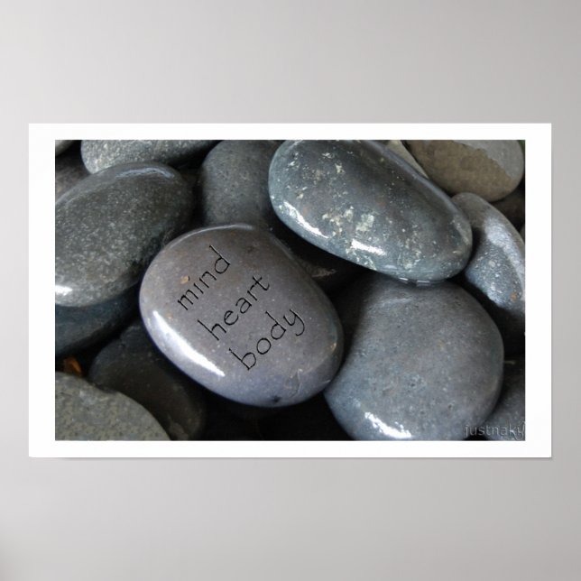 Póster poster del cuerpo del corazón mental (Frente)