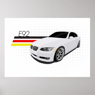 Póster Poster del cupé E92