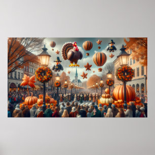 Póster Poster del desfile de Acción de Gracias
