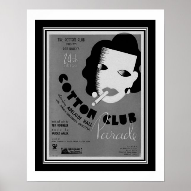 Póster Poster del desfile de Cotton Club Art Deco 1934 (Frente)