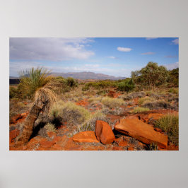 Póster Poster del desierto de Australia