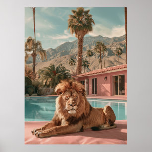 Póster Poster del desierto de Palma retro de 1960 en Cali