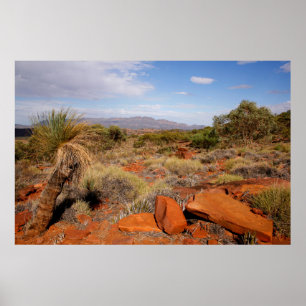 Póster Poster del desierto del australiano interior