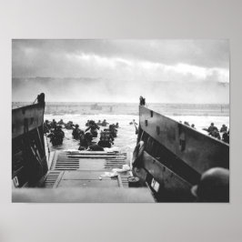 Póster Poster del Día D - Omaha Beach