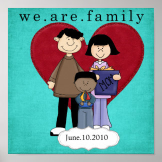 Póster poster del día de adopción