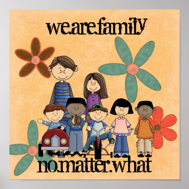 Póster poster del día de adopción (Frente)