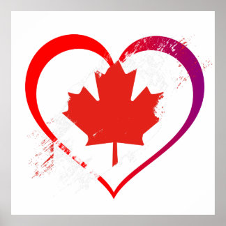 Póster Poster del Día de Canadá