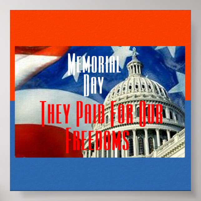 Póster Poster del Día de la Conmemoración (Frente)