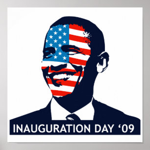 Póster Poster del Día de la Inauguración de Obama