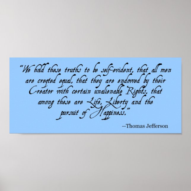 Póster Poster del Día de la Independencia (azul) (Frente)