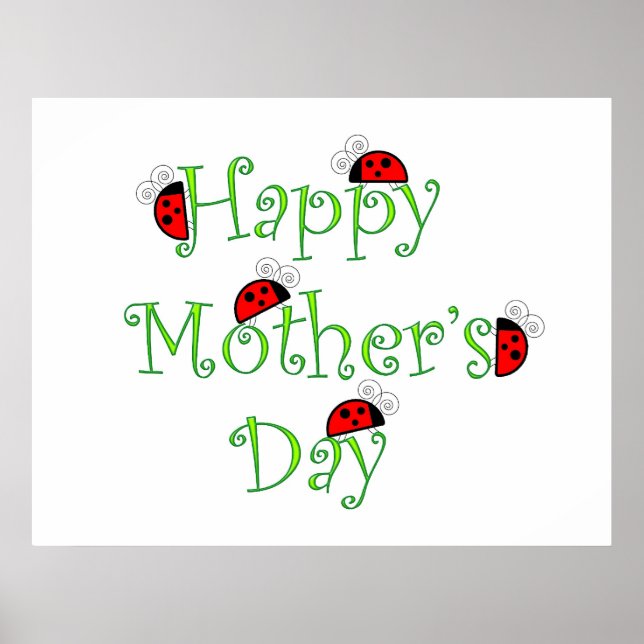Póster Poster del Día de la Madre Feliz (Frente)