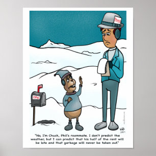 Póster Poster del Día de la Marmota