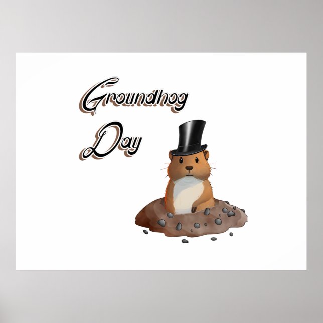 Póster poster del día de la muerte de un perro negro (Frente)
