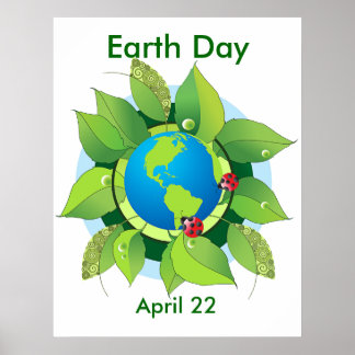 Póster Poster del Día de la Tierra