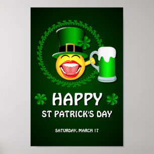 Póster Poster del día de St Patrick feliz