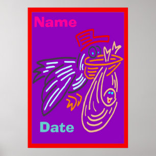 Póster Poster del Día del Nacimiento Infantil