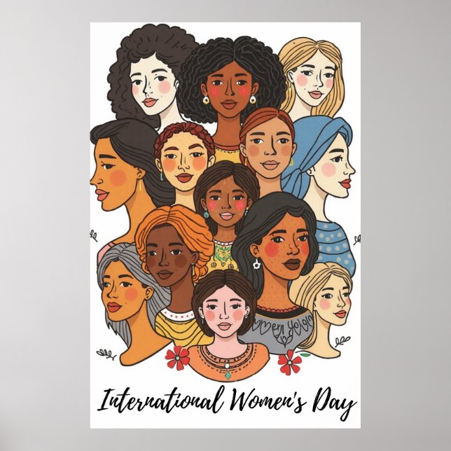 Póster Poster del Día Internacional de la Mujer (Frente)