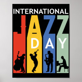Póster poster del día internacional del jazz