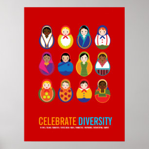 Póster Poster del Día Multicultural de la Diversidad
