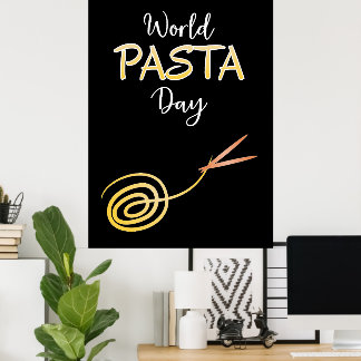 Póster Poster del Día Mundial de la Pasta