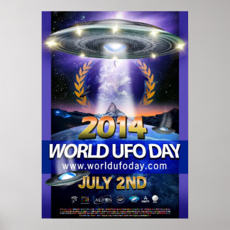 Póster Poster del Día Mundial del OVNI 2014