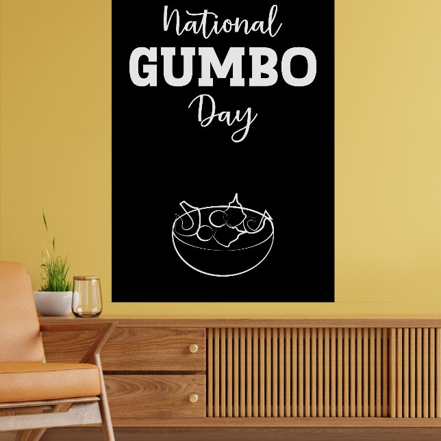Póster Poster del Día Nacional del Gumbo (Salón 2)