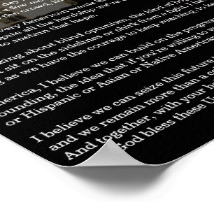 Póster Poster del discurso de la victoria del presidente 