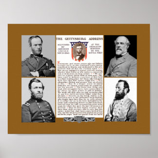 Póster Poster del discurso del Presidente en el Día del T